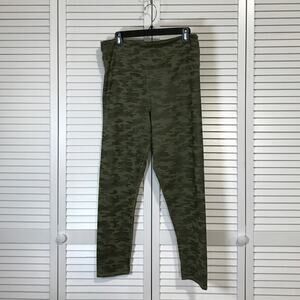 Arizona Jean Co Streetwear Olive Green Camo Athleisure High Rise Leggings XL